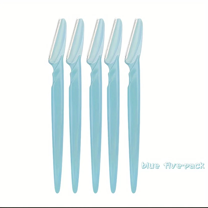 3/5Pcs Precision Eyebrow Razor & Dermaplaning Set for Men and Women - Easy, Gentle Shaping & Exfoliating: Copper