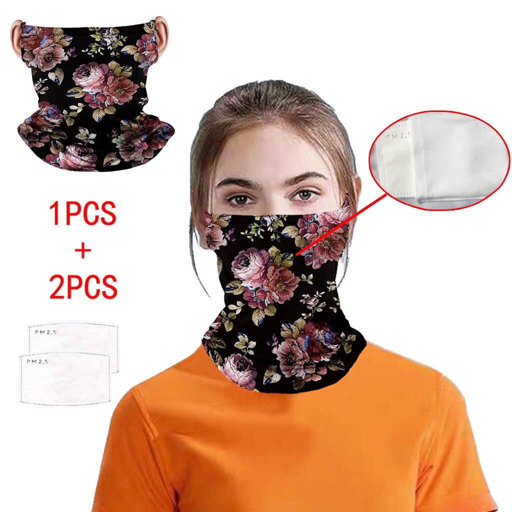 Face Cover Hiking Scarves Magic Scarf Outdoor Cycling Headwear Protection Neck Bandana Sport Tube UV Funny Print Scarf Scarves: A