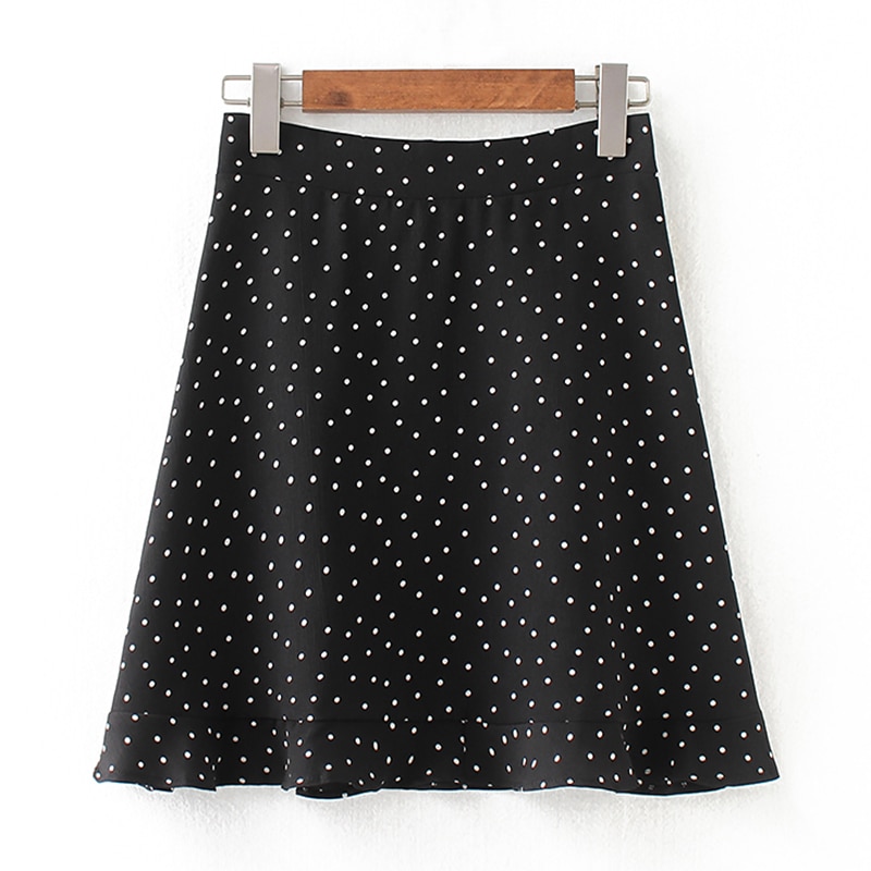 Yanueun Women Stylish Floral Print Short Skirts Female Ruffles High Waist Mini Skirts Women Bottoms Summer
