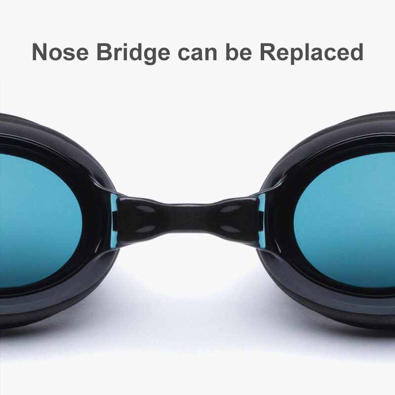 Originele Ts Volwassen Zwembril Zwemmen Glazen Hd Anti-Fog 3 Vervangbare Neus Stomp Met Siliconen Pakking Widder Hoek bril