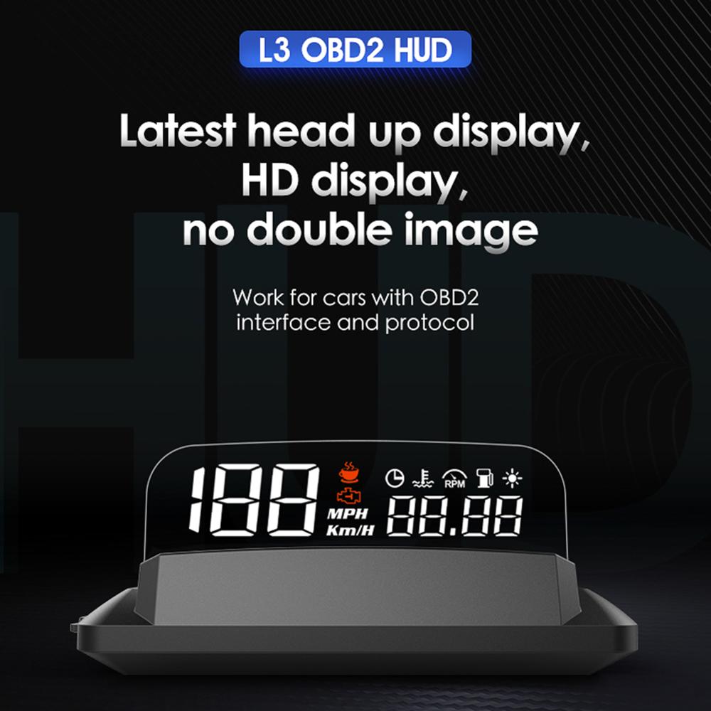Updated Version OBD Car Head Up Display Car Electronics HUD Display Digital Speed Projector Overspeed Warning GPS Speedometer