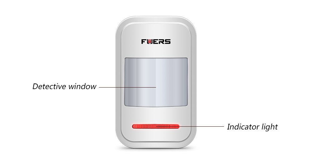 Fuers P819 433mhz Wireless Sensor PIR Motion Detector For WIFI GSM G18 W18 G95 Home Security Burglar Alarm System