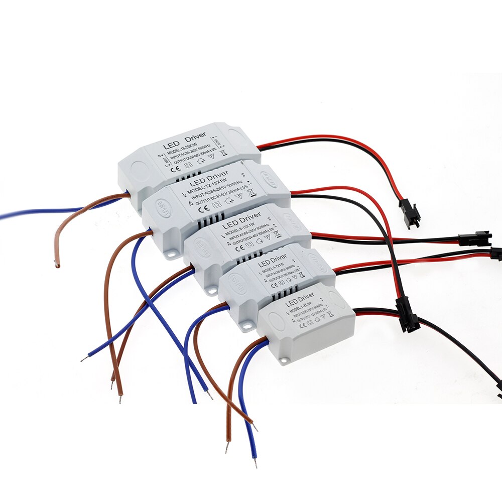LED Driver 1-3W 4-7W 8-12W 18-25W 25-36W AC85-265V Lighting Transformer For LED Panel Light / Downlight / Spotlight Driver.