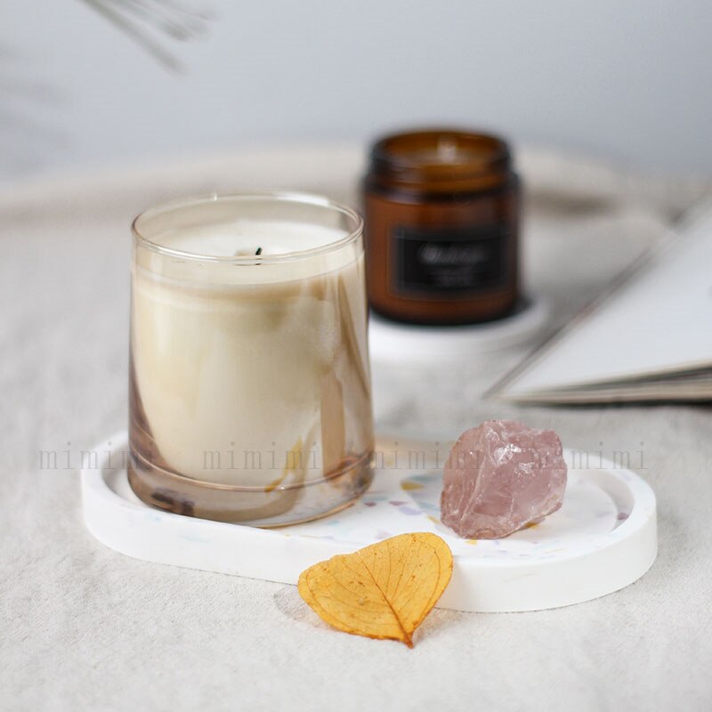 Lastryko taca silikonowa świeca zapachowa podstawa taca betonowa tynk forma w kształcie tacy Jesmonite forma okrągła owalna kwadratowa płyta