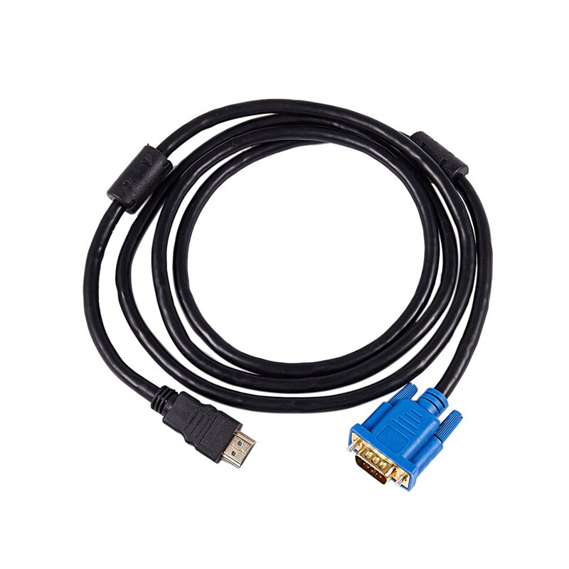 1.8M HDTV HDMI Male to VGA Adapter Cable Video Cable Connectors & Mini 4 Ports 2.0 USB HUB Splitter Adapter