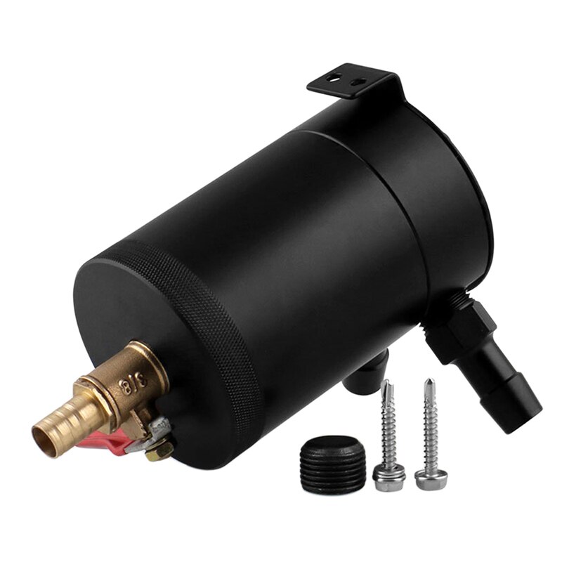 Car Ventilation Machine Oil Pot Two Holes Exhaust Waste Oil Recovery Pot High Dual Flow Channel Exhaust Pipe Oil Pot