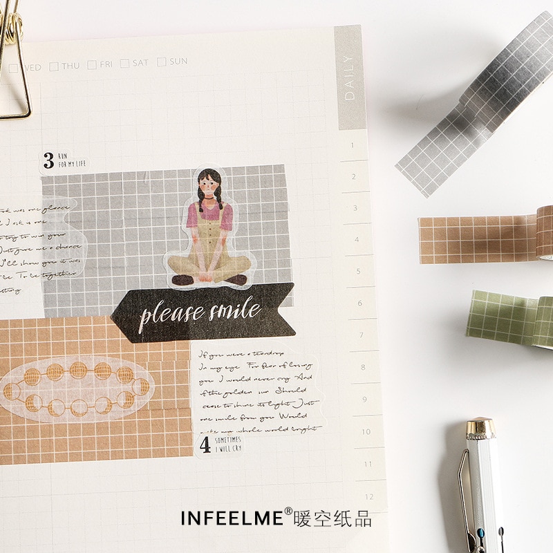 10 stks/pak Alfabet Nummer Decoratieve Sticker Washi Tape Plakband Diy Scrapbooking Sticker Label Masking Ambachtelijke Tape