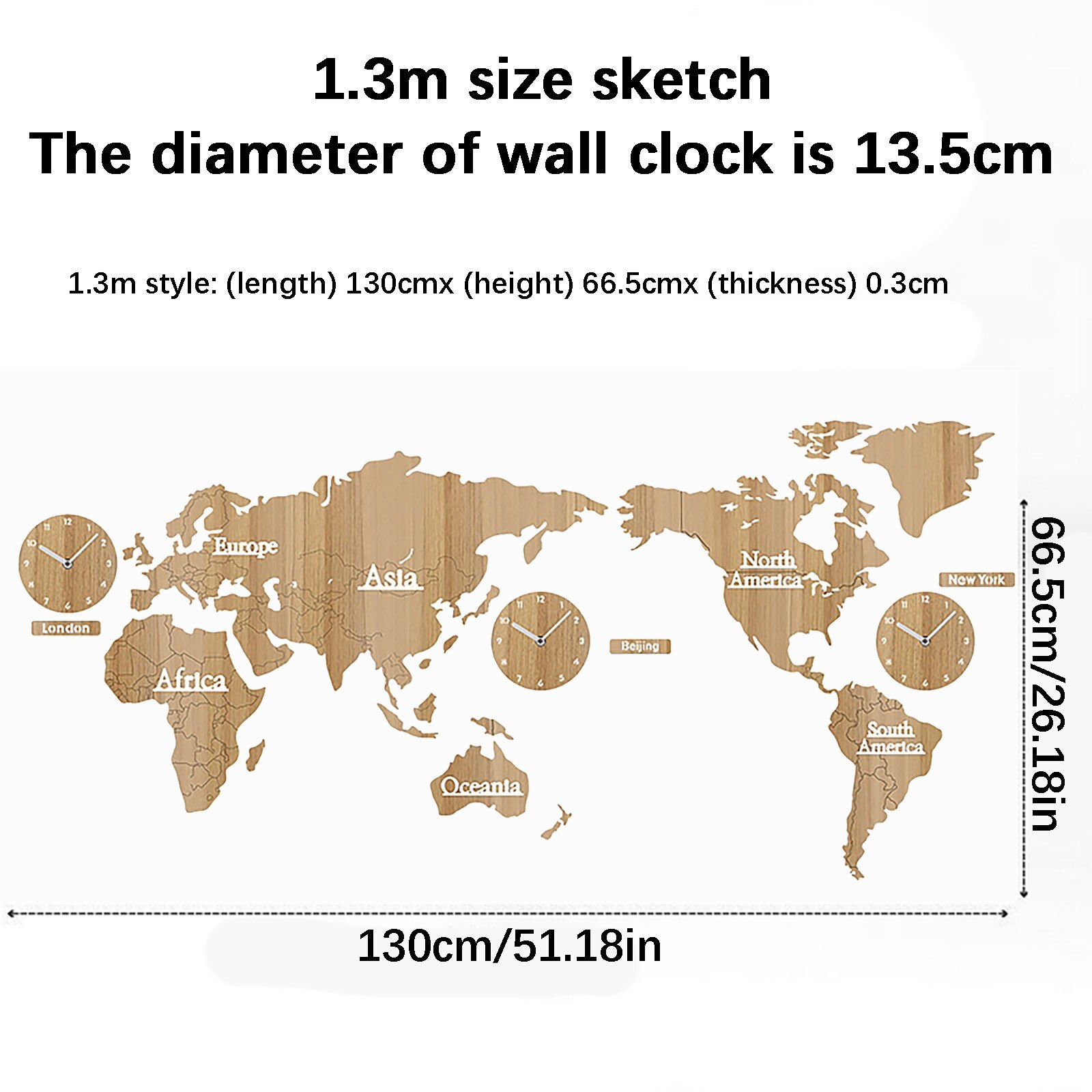 Wall Clock DIY 3D World Map Home Office Decor Clock Digital Wall Clock Round Mute Relogio De Parede Relogio De Parede D18