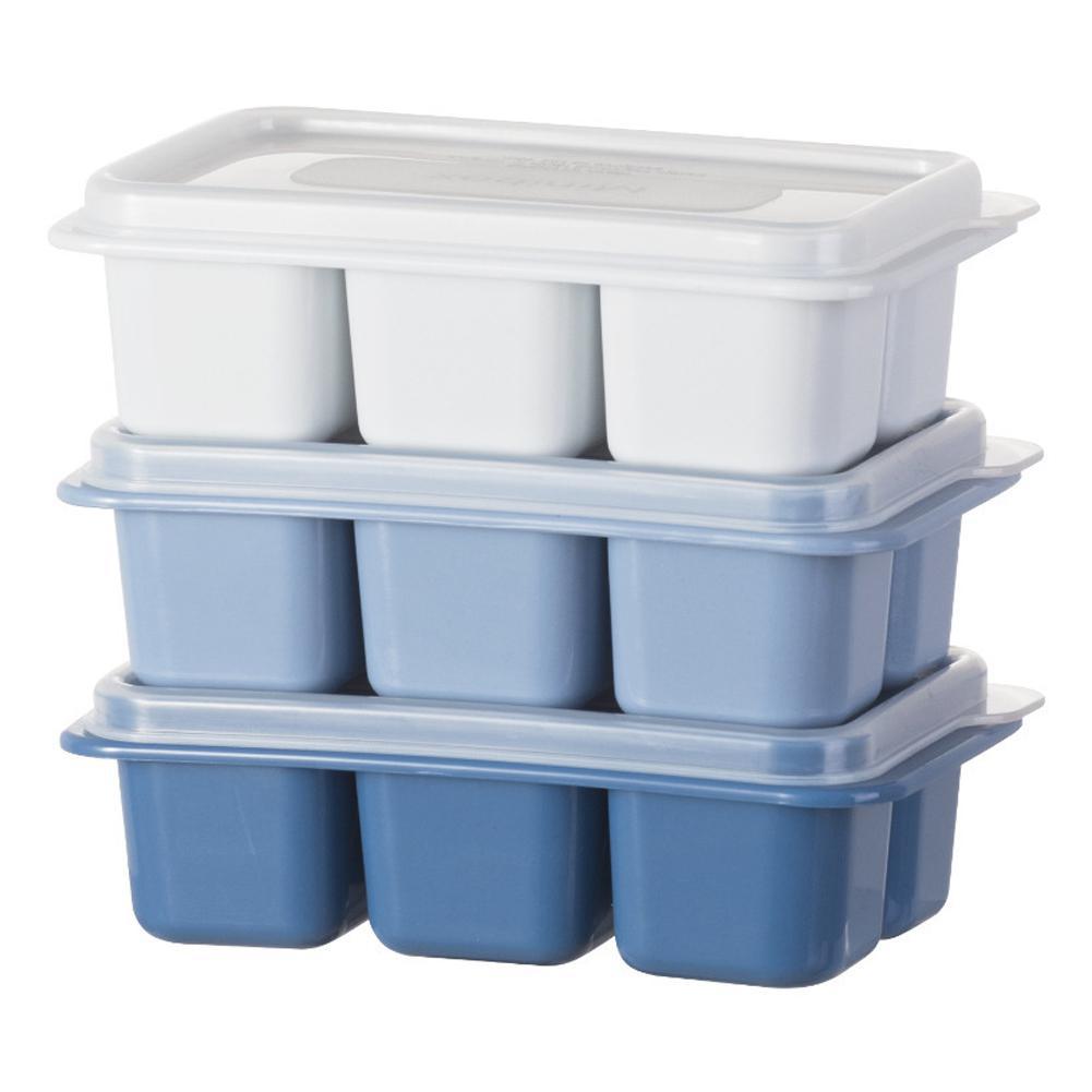 3 st/set fyrkantig form iskubsform med lock isbricka bar kökstillbehör: Default Title