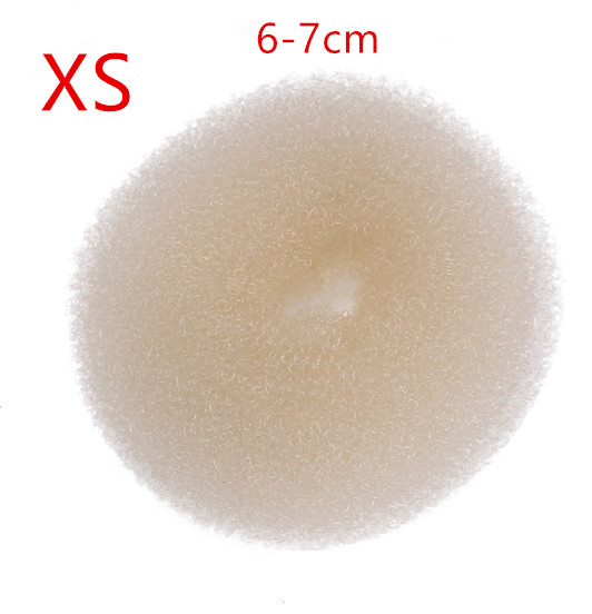 Creatore di panini per capelli Ciambella Spugna magica in schiuma Facile anello grande Strumenti per lo styling dei capelli Accessori per capelli stile capelli per le donne: Rose Red