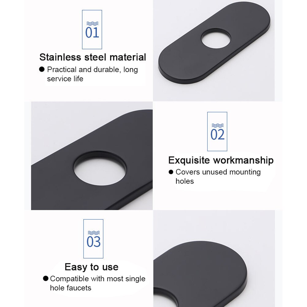 4 Inch Hole Cover Faucet Plate Bathroom Sink Toilet Kitchen Single Hole Faucet Decorative Panel