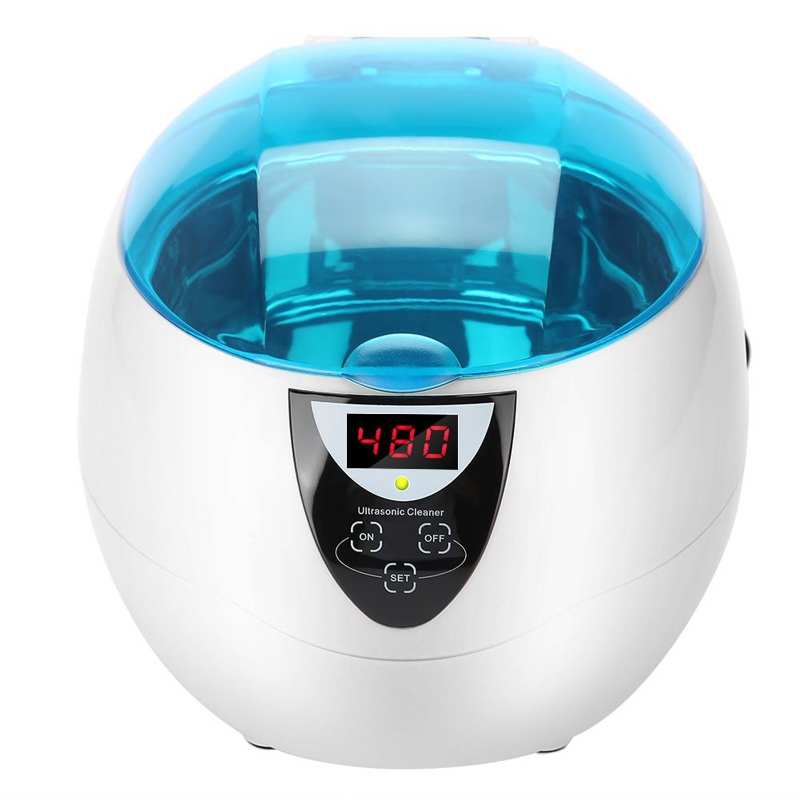 750ml Ultrasonic Cleaner for Nail Tools Sterilizer Home Ultrasonic Cleaning Machine for Jewelry Eyeglasses Watch