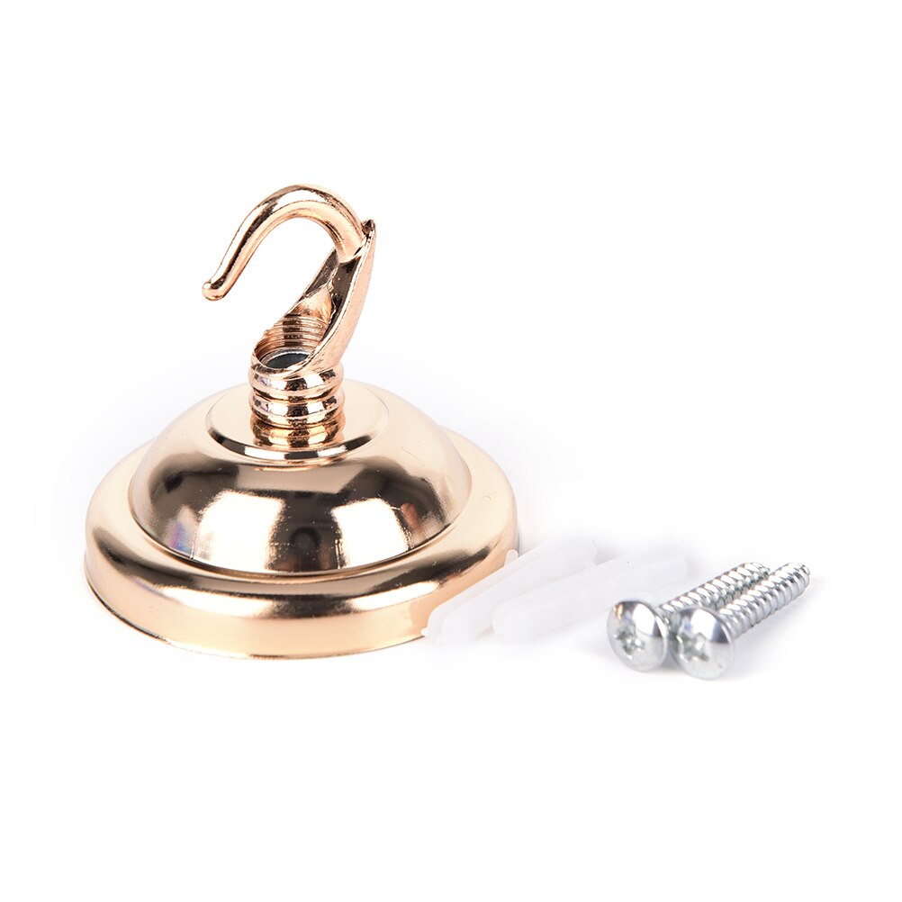 Vintage täckplatta krok hängande lampa ljuskrona delar takhållare för ljus passande dekoration metall tillbehör 56mm: Guld-