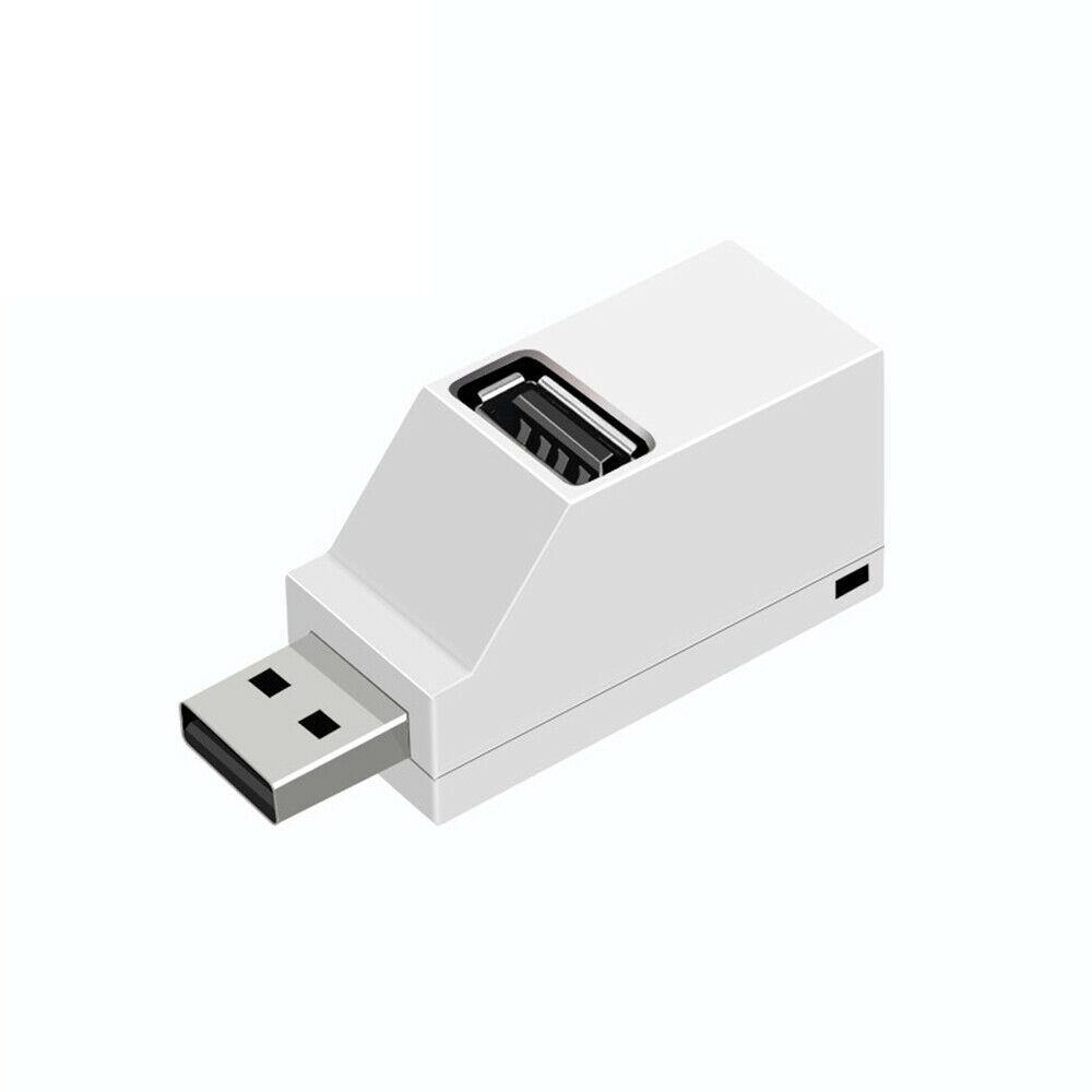 3 Port USB Hub 3.0 Splitter Hub High Speed ​​Data Transfer Splitter for PC Notebook Laptop Card Reader For Mobilephone: USB 2.0 white