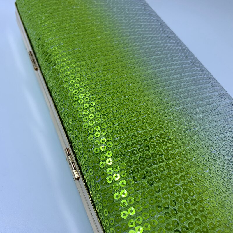 Nuphia Neue Frauen Handtasche Bote Taschen Schulter Tasche Dame Pailletten Kasten Kupplung Tasche Abend Taschen Grün Lila