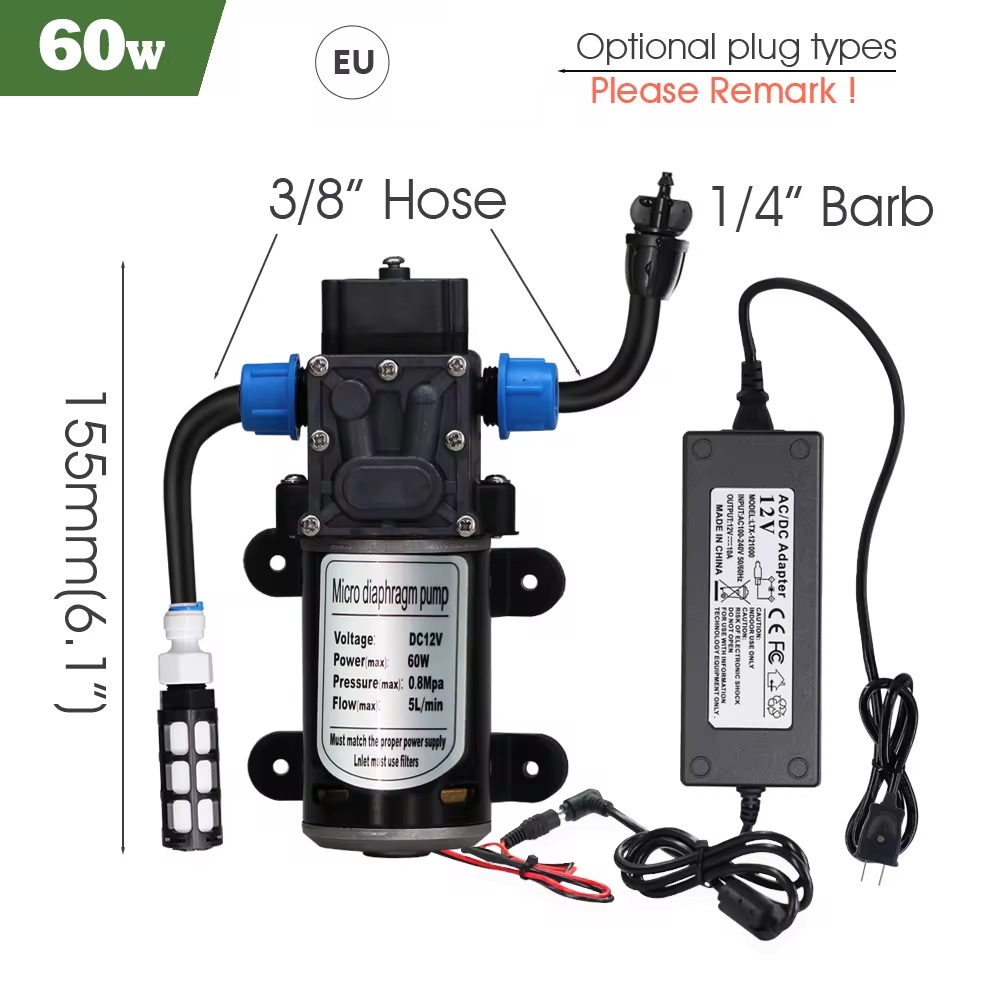 Outdoors Garden Adjustable Brass Nozzle Atomizer Kit 5/8mm Hose Nebulization Humidification Cooling Watering System Lawn Spray: MULTI