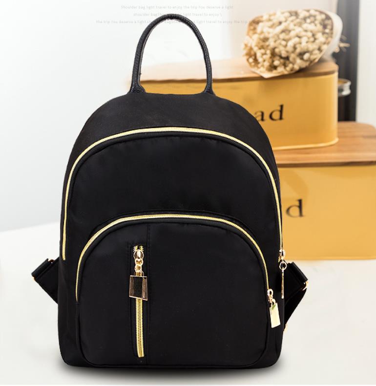 Nuova borsa da scuola per ragazza di moda da donna zaino multifunzione zaino carino zaino da donna zaino a spalla nero: Black 1