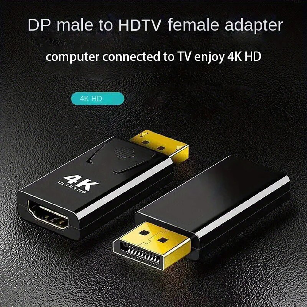 1080P/4K DP mâle vers HDTV femelle DisplayPort vers HDMl adaptateur convertisseur vidéo Audio prise commutateur pour ordinateur TV ordinateur portable