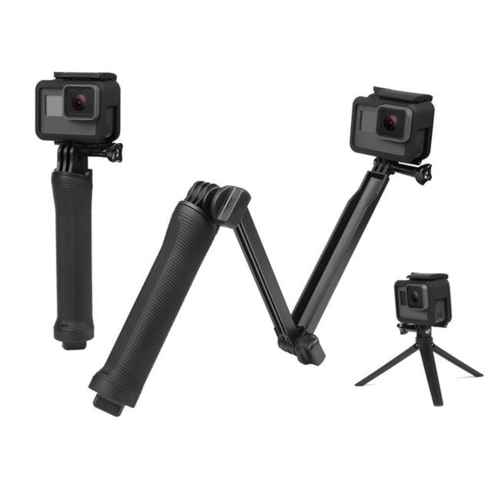 Soporte de trípode para GoPro Hero 7 6 5 4, palo Selfie monopie de 3 vías, resistente al agua, accesorio para Go Pro