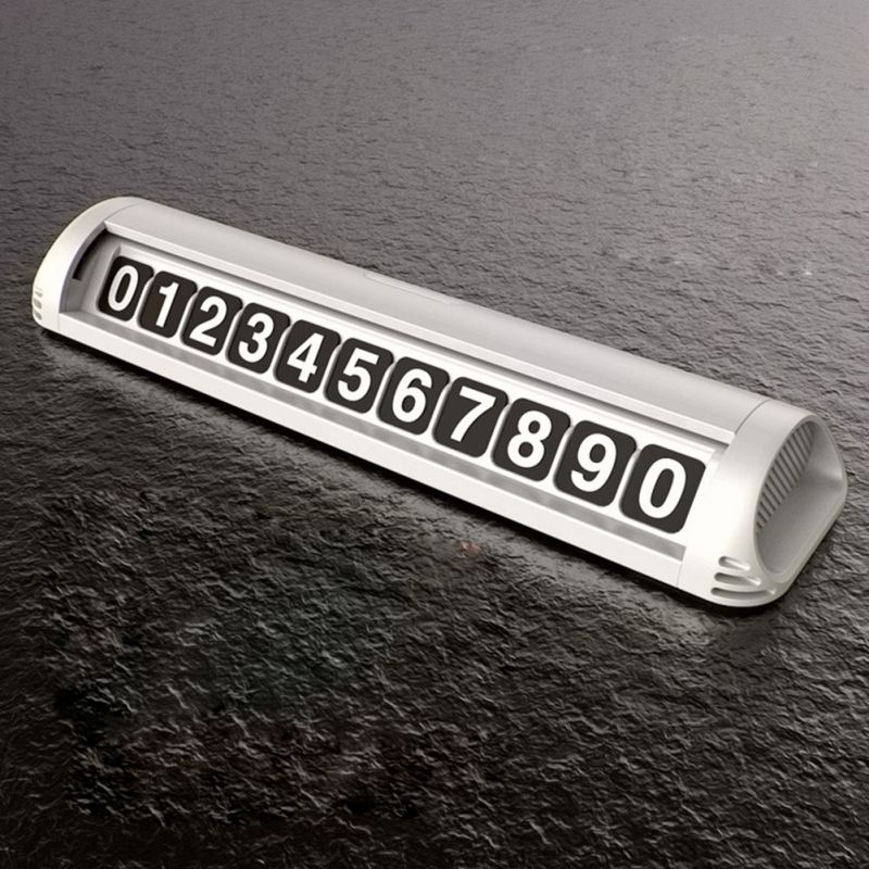 Car Temporary Stop Sign Temporary Car Parking Card Phone Number Plate Hidden Switch Parking Card: 3