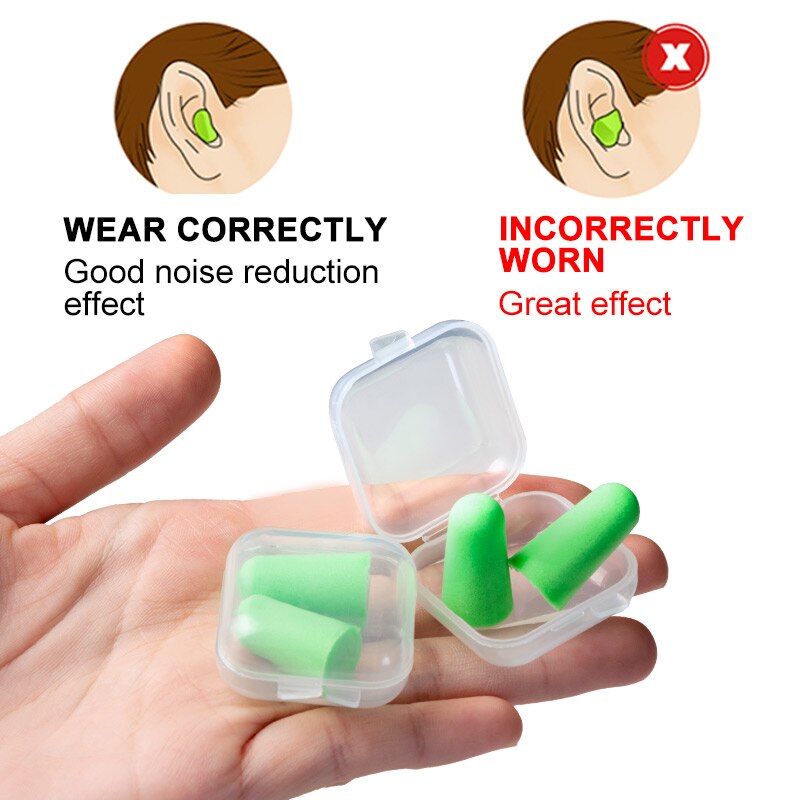 2 par öronproppar höga hörselskydd sova ljudisolerade öronproppar ljudisolering för reseskum mjuk brusreducering