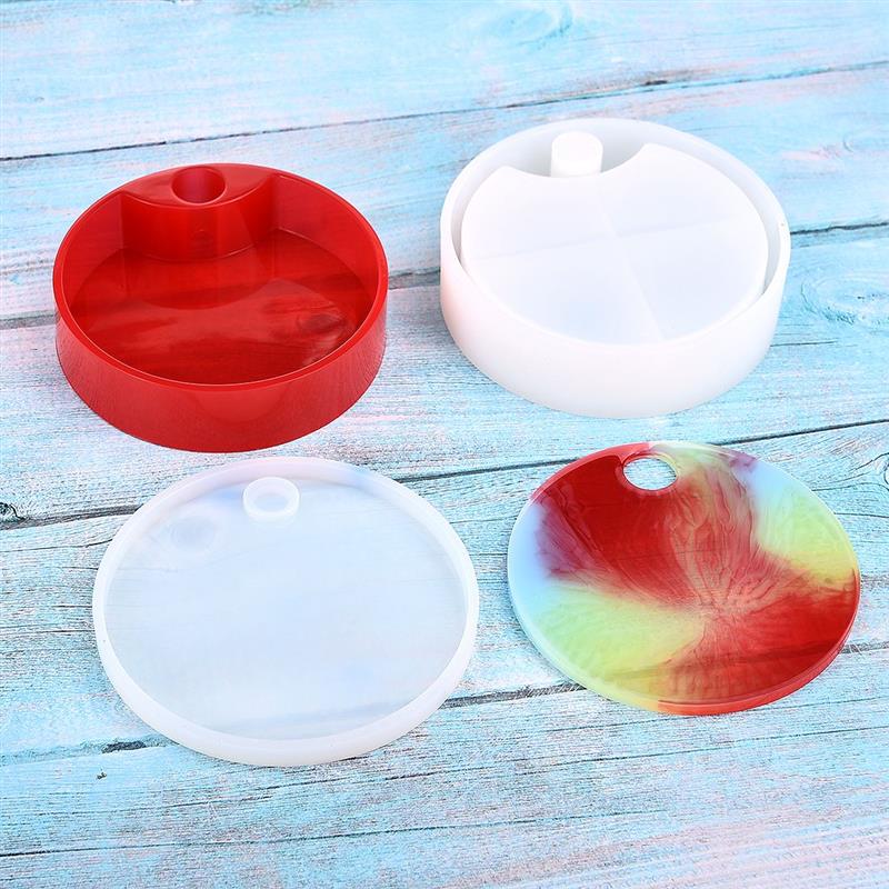Caja de almacenamiento de joyas DIY, molde de resina, organizador de maquillaje epoxi UV, molde de silicona para herramientas de fabricación de joyas
