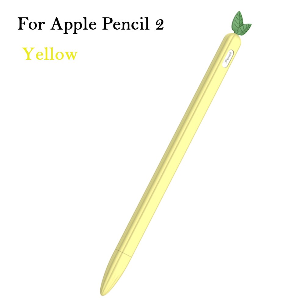 1 Pcs Soft Pen Silicone Case Nib Cover Sleeve Wrap Tip Holder Connector Strap For Apple Pencil iPad Pro Candy Color Non Slip: Y For Apple Pencil 2