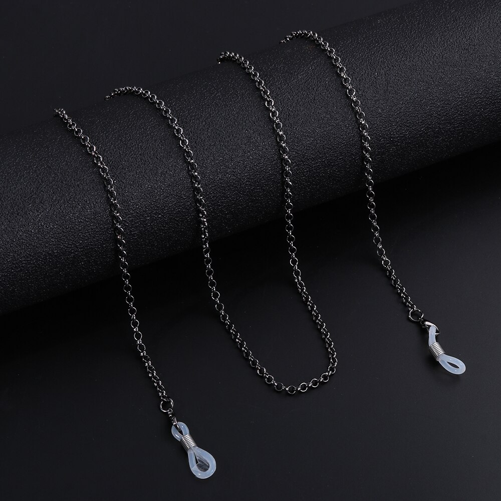 Tyylikkäät lukulasit, ketjulliset metalliset aurinkolasit, vintage-narut, rento helmikoristeinen silmälasikaulakoru, silmälasiasuste: 10