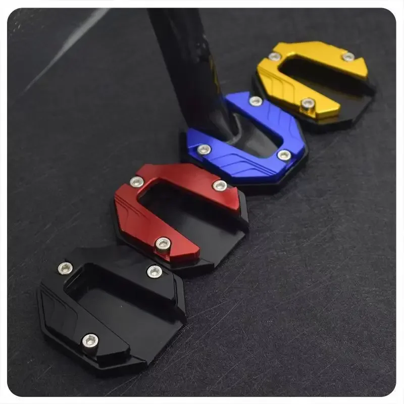 Piastra di supporto per estensione del cavalletto laterale per bici da moto in lega di alluminio CNC Base allargata antiscivolo