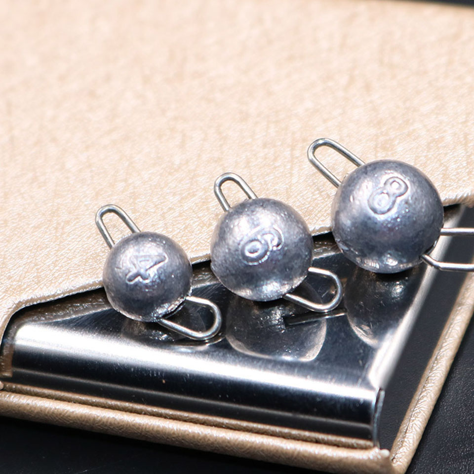 SPAZIERGANG FISCH 5 Teile/los Jig Kopf Kugel Gewichte Weicher Köder Gruppe 2g-18g Haken Verschärft Angeln Cheburashka platinen Angeln Zubehör