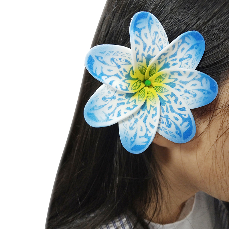 10 stk/sæt bryllup kunstige æg blomster jul hawaii sommerfest strand diy hjemmedekoration hula pige hår tilbehør