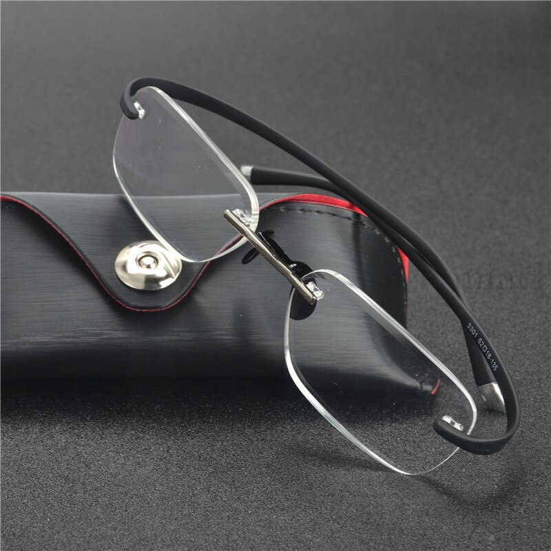 Frameloze leesbril tr90 mode randloze Mannen Vrouwen leesbril high definition anti vermoeidheid ultralichte met doos NX
