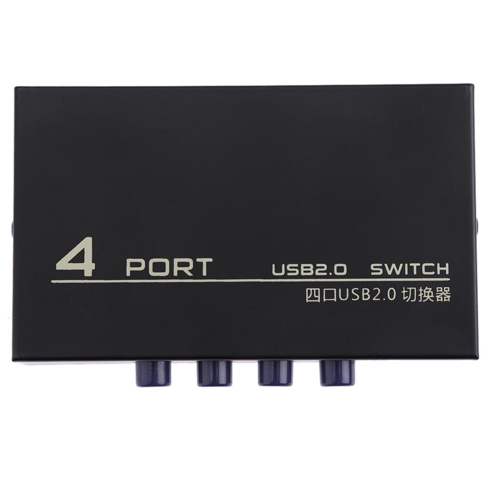 USB 2.0 4-poorts Delen Switch Switcher Selector Box Hub Sharing Switch Adapter voor PC Scanner Printer Hoogwaardig accessoire
