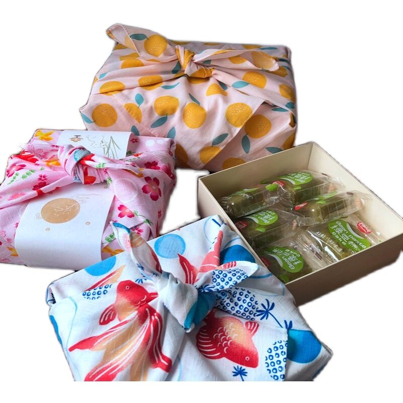 Furoshiki Geschenkdoos Wikkelen Doek Katoenen Zakdoek Milieuvriendelijke