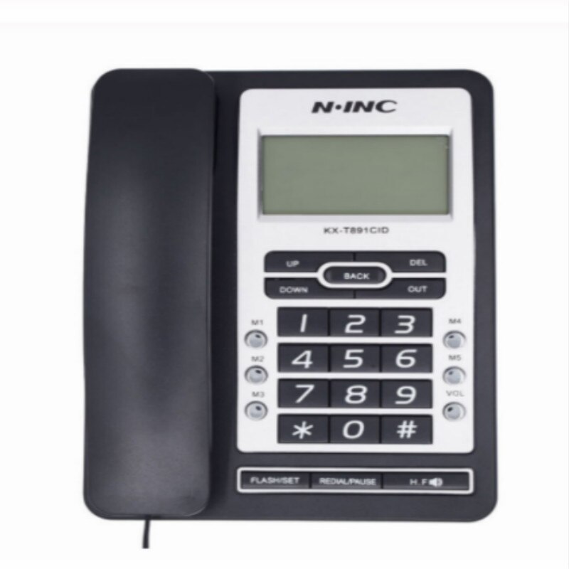 Office home phone caller ID hands-free call fixed phone landline black Office home phone caller ID hands-free call fixed phone