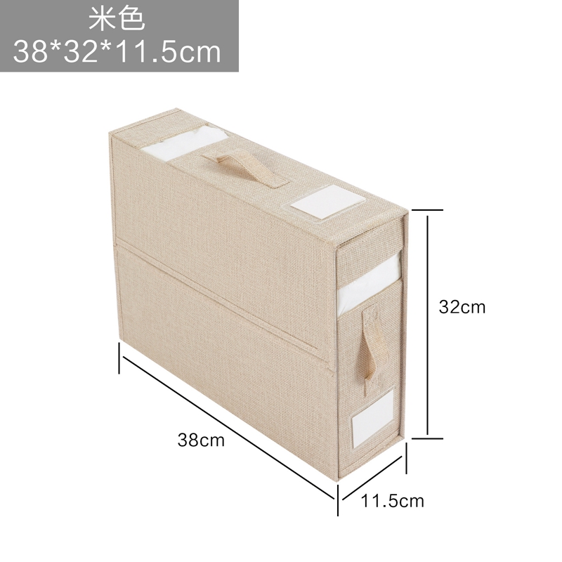 juego de sábanas, organizador, caja de almacenamiento de tela con ventana, cremallera, manta plegable, organizador, armario, ropa de cama, cajas de almacenamiento para el hogar: Negro
