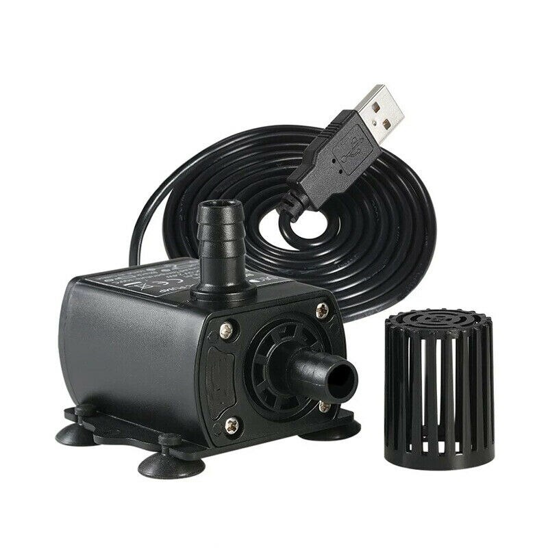 Mini borstlös motor dränkbar pump trädgård pool båt akvarium vattenpump 400l/ h  dc12v