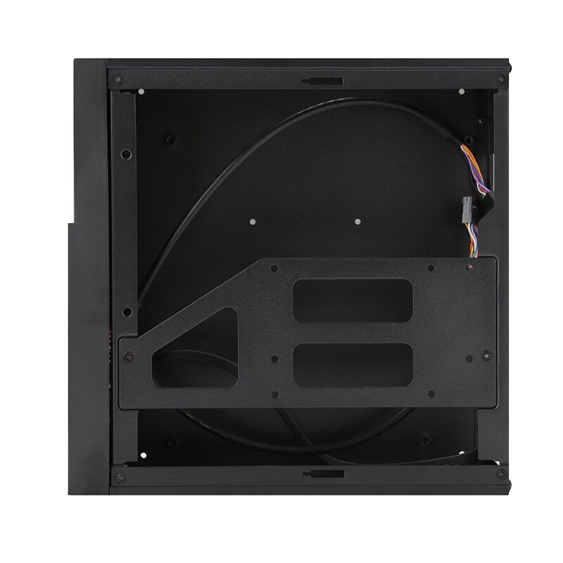 Desktop strømforsyning gaming htpc vært kontor hjem 2.0 usb mini itx med radiator hul computer sag praktisk vandret chassis