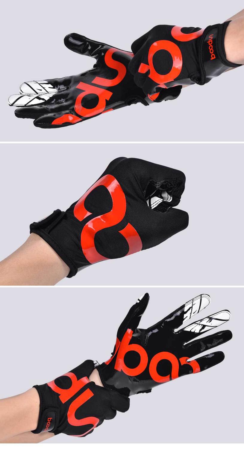 Gants de Baseball pour hommes et femmes, gants de Rugby, doigt complet, respirants, antidérapants, en Silicone, gants de Football, de randonnée en plein air