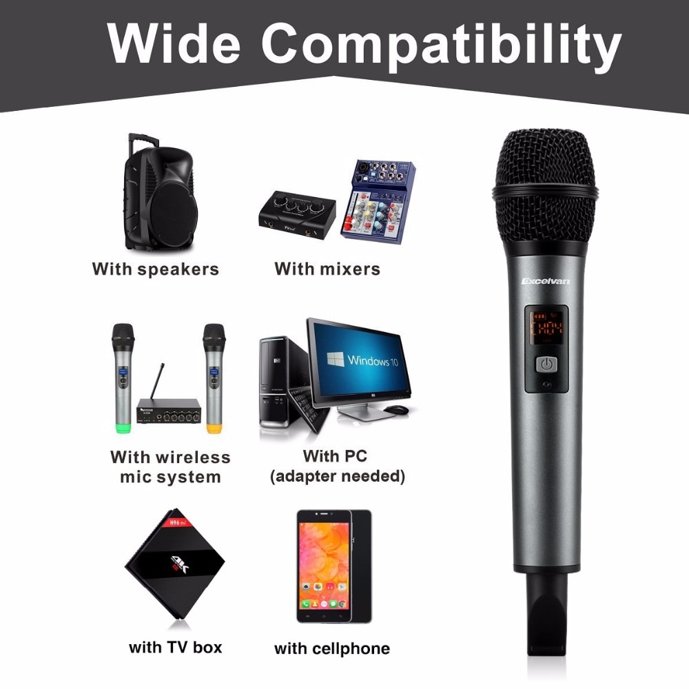 Excelvan K18V Bluetooth Microphone Wireless with R Grandado