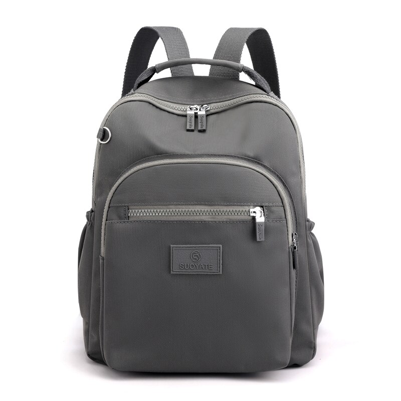 Mochila moderna de nailon para mujer, bolso de hombro para chica, mochila escolar