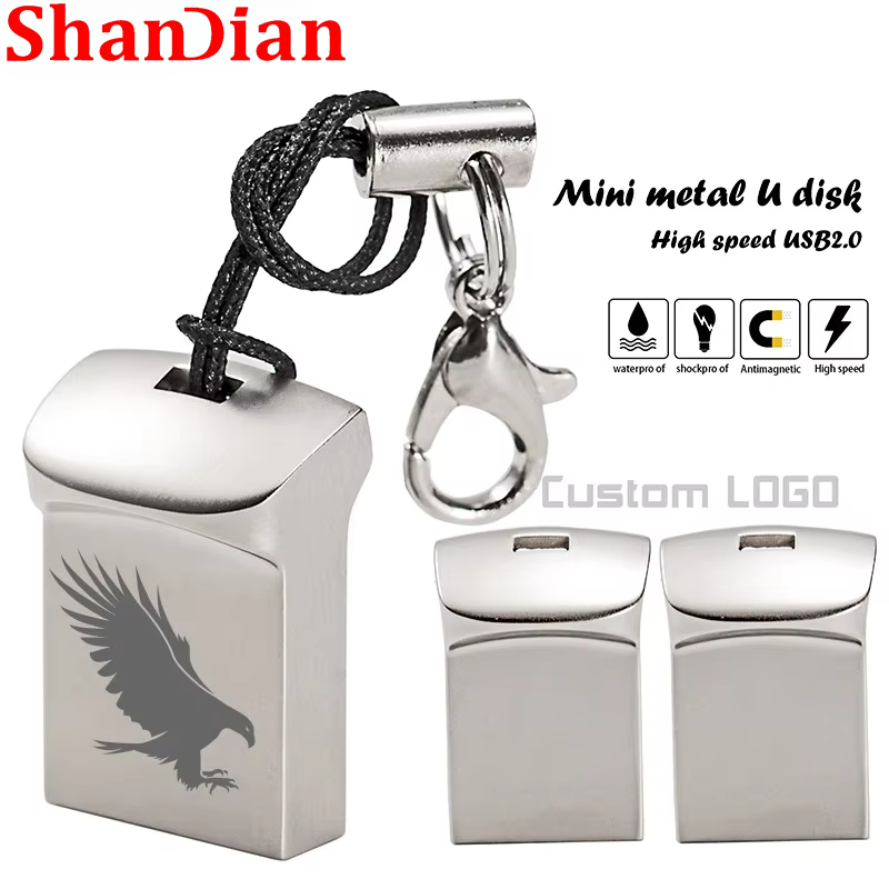 Shandian Flash Disk Ultra Mini Usb Flash Drive Memory Stick Pen Drive 4Gb 16Gb 32Gb 64gb Pendrive Flash Drive Met Touw