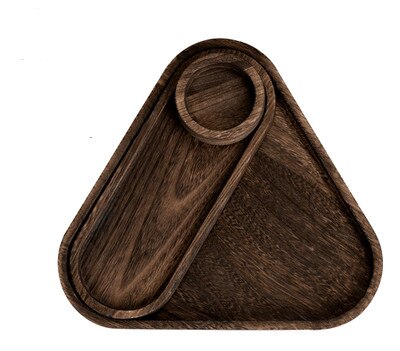 Holz Tablett Für Tee/Obst/Dish Wein Und Snack Platte Hause Kreative Geschirr Set Freundliche Dienen Ablage kreative: B