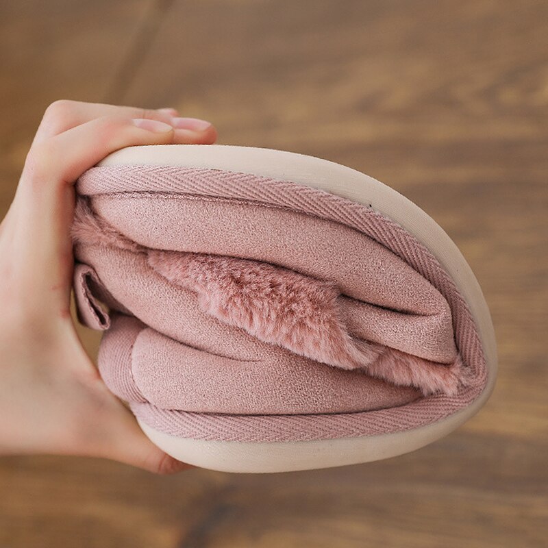 Tøfler for menn vinter stor størrelse pels tøfler varm fløyel plysj tøfler herre myke hjemmetøfler innendørs sklisikre sko