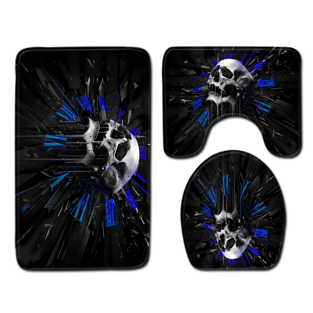 Schedel badkamer toilet mat set toilet mat set toilet mat set badkamer mat set toilet mat set badkamer mat set: J191104-b003