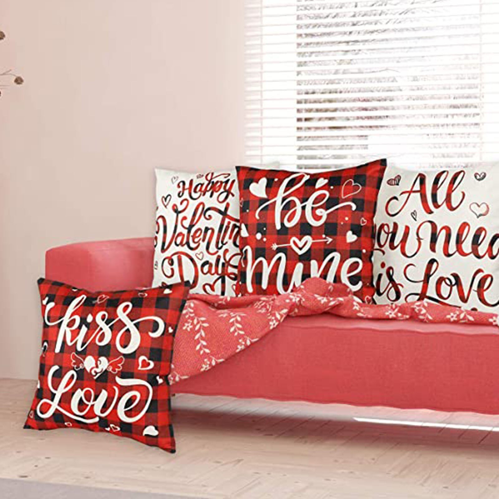 Liefde Brief Gedrukt Kussensloop Valentijnsdag Kussensloop Decoratieve Kussenhoes Woondecoratie Accessoires