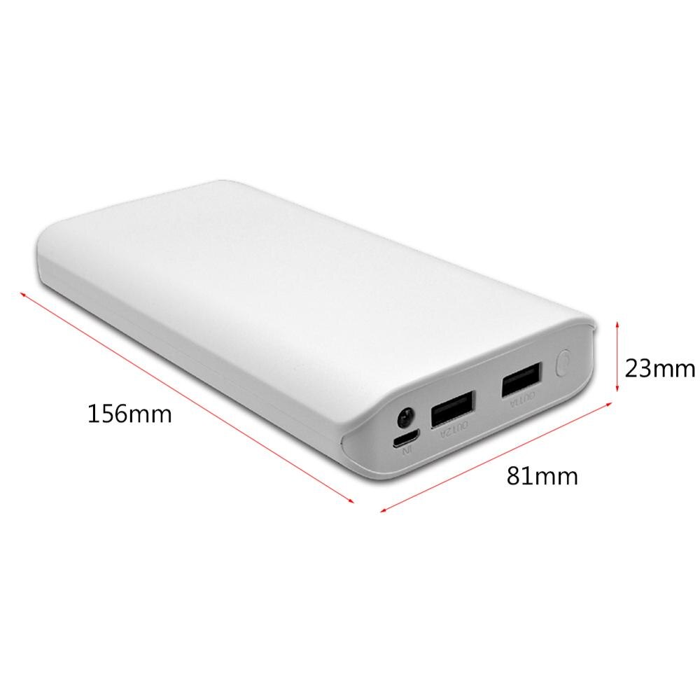 Draagbare Power Bank 8X18650 Diy Batterij Shell 2 Usb Power Bank Case Battery Charger Box Lcd Display Voor mobiele Telefoon Oplader