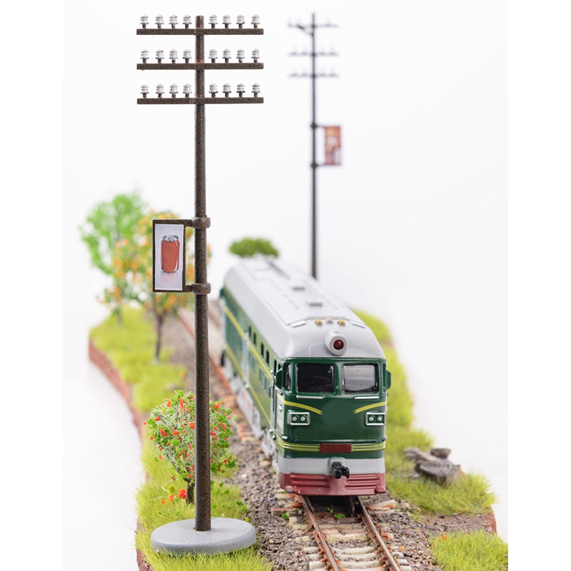 3 Pcs Model Train Ho Scale DIY Architectural Model Telegraph Poles Material Sand Table Model Materials