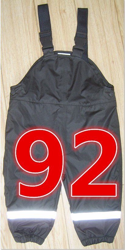 Tijd beperkte Verkoop Unisex Solid Lente Retail Broek Voor En Kinderen Koude Wind Regen Waterdichte Overalls In voorraad: Black 92