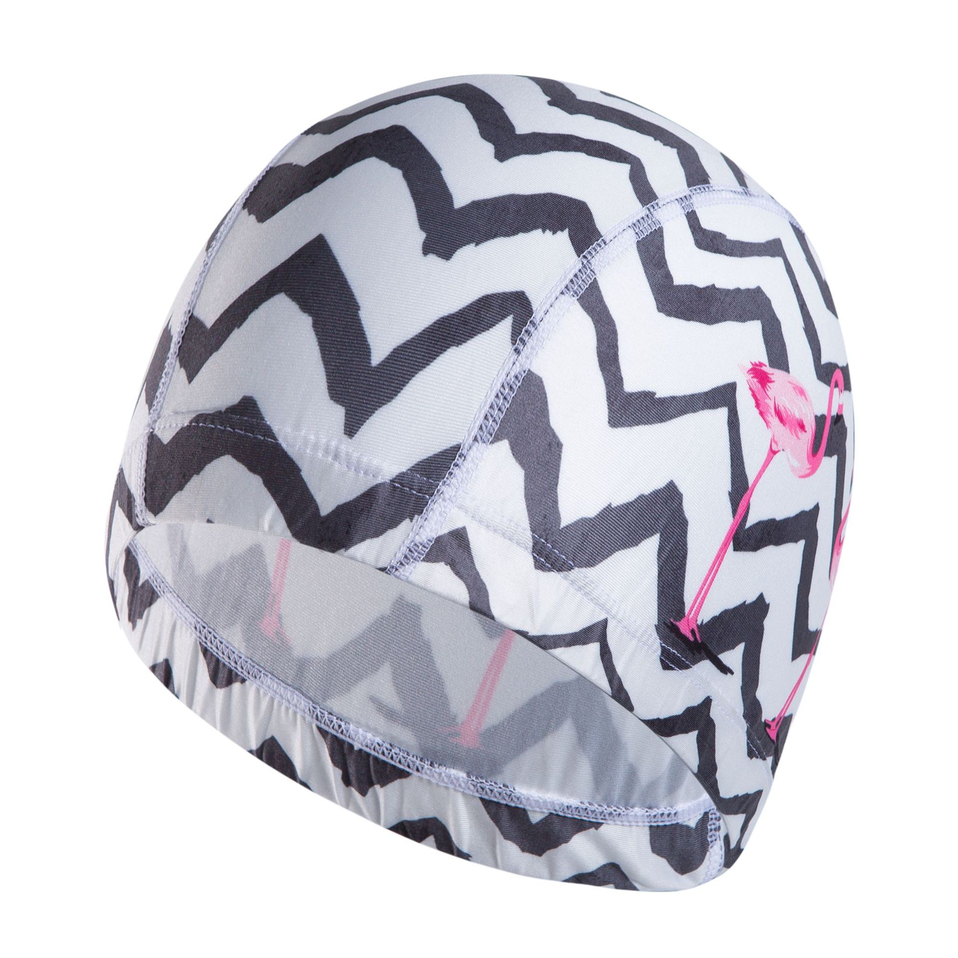 Style for Both Men and Women Digital Printing Swim Cap Ultra-stretch Comfortable Swimming Not Squeeze Head-: Tempting Flamingo